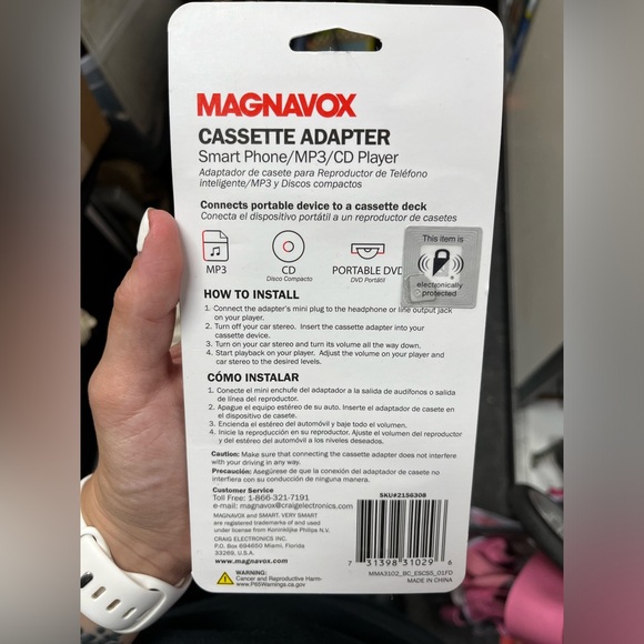Magnavox cassette adapter Smart Phone/ MP3 / CD player - Picture 2 of 4